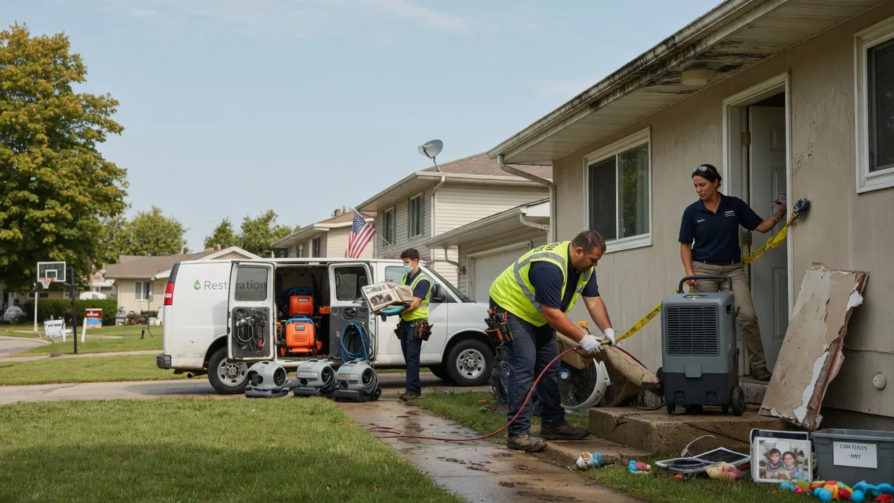 Water Damage Restoration in New Vienna, OH near me